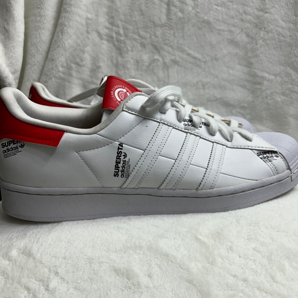 Adidas Originals Superstar Cloud White Vivid Red GV7672Men\'sRubber Shoes SzUS 13 main image 8